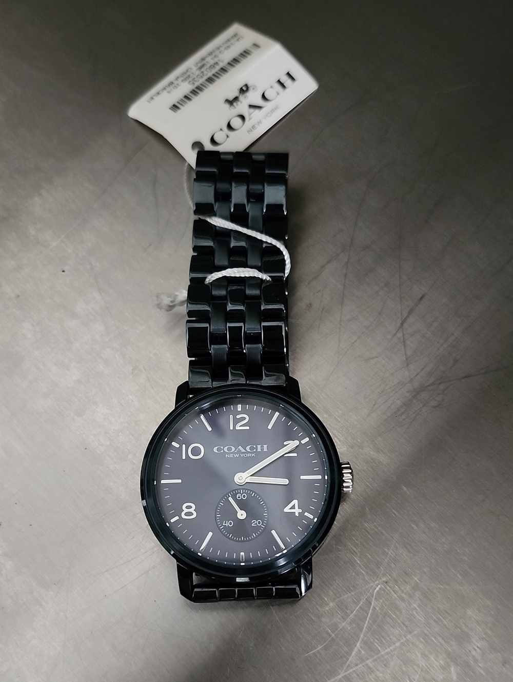 Coach Black Ceramic Link Bracelet Watch